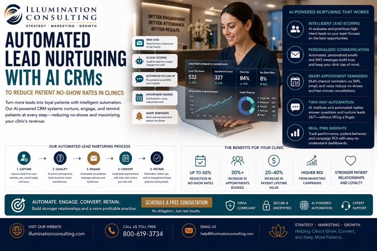 Automated Lead Nurturing with AI CRMs to Reduce Patient No-Show Rates in Clinics