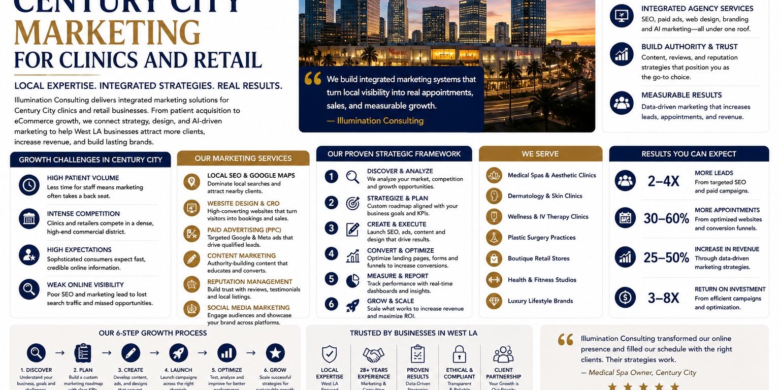 Century City Marketing for Clinics and Retail