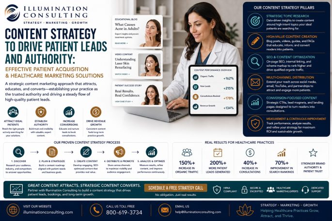 Content Strategy to Drive Patient Leads and Authority Effective Patient Acquisition and Healthcare Marketing Solutions Content Strategy to Drive Patient Leads and Authority Effective Patient Acquisition and Healthcare Marketing Solutions