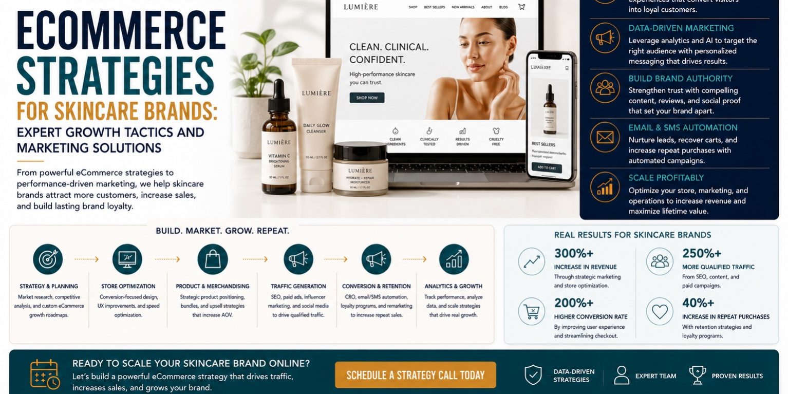 Ecommerce Strategies for Skincare Brands Expert Growth Tactics and Marketing Solutions Ecommerce Strategies for Skincare Brands Expert Growth Tactics and Marketing Solutions