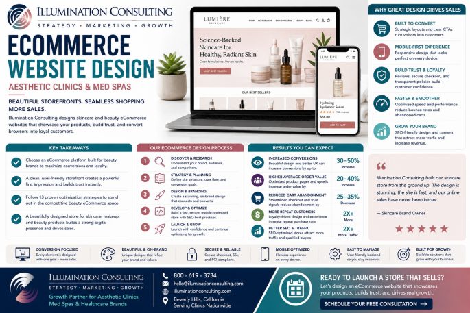 Ecommerce Website Design Aesthetic Clinics & Med Spas