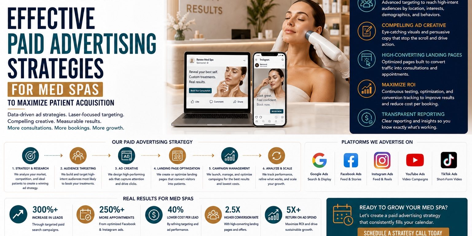 Effective Paid Advertising Strategies for Med Spas to Maximize Patient Acquisition Effective Paid Advertising Strategies for Med Spas to Maximize Patient Acquisition