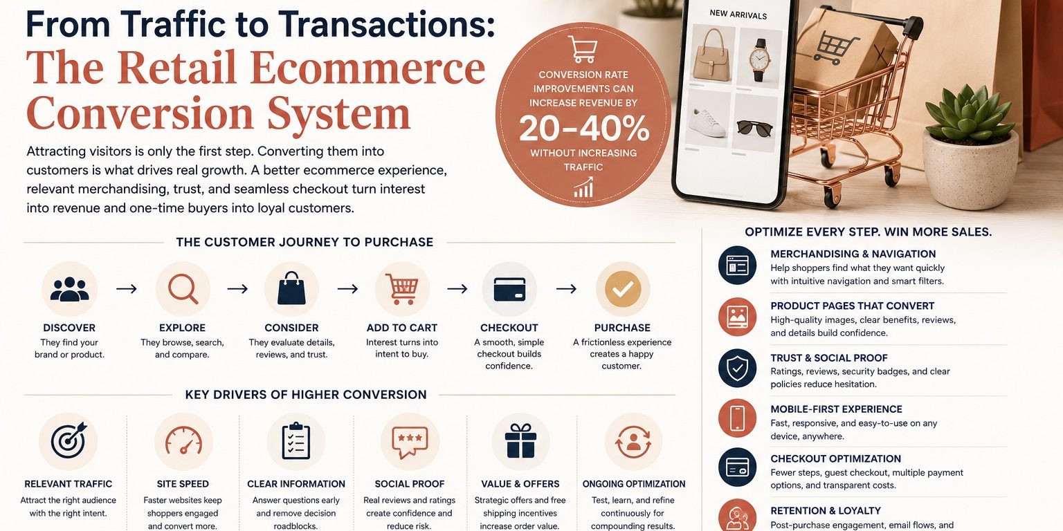 From Traffic to Transactions The Retail Ecommerce Conversion System From Traffic to Transactions The Retail Ecommerce Conversion System