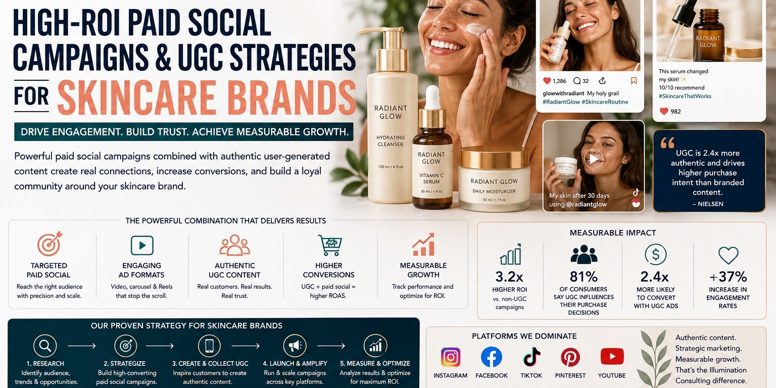 High-ROI Paid Social Campaigns and User Generated Content Strategies for Skincare Brands High-ROI Paid Social Campaigns and User Generated Content Strategies for Skincare Brands
