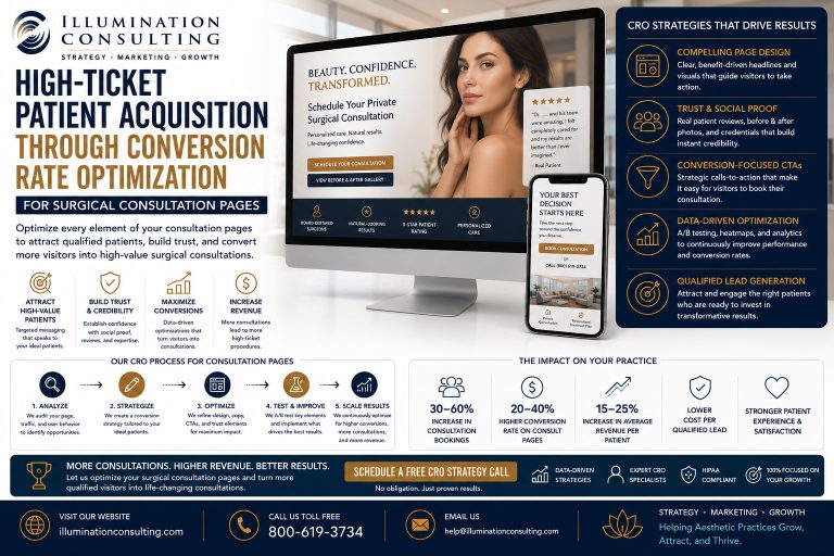 High-Ticket Patient Acquisition Through Conversion Rate Optimization for Surgical Consultation Pages