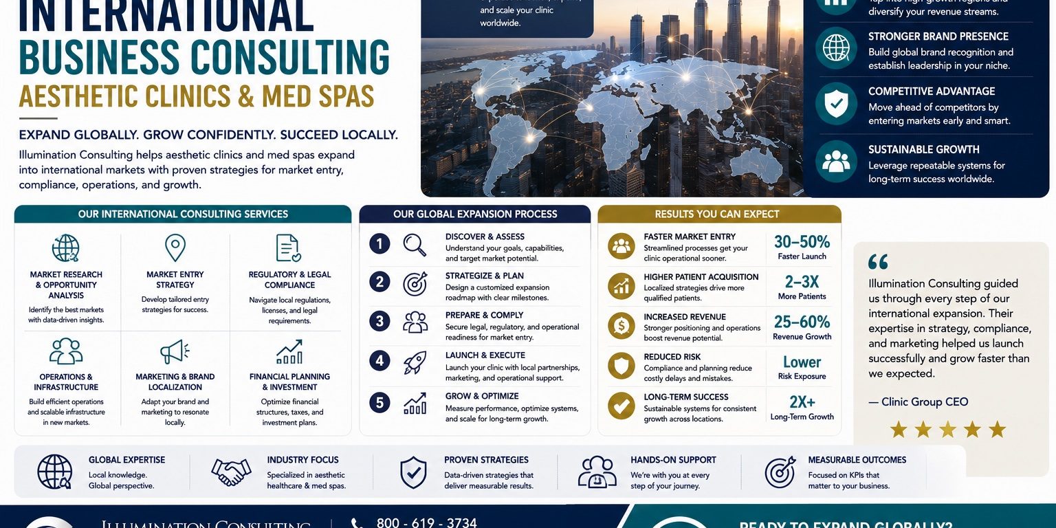 International Business Consulting Aesthetic Clinics & Med Spas