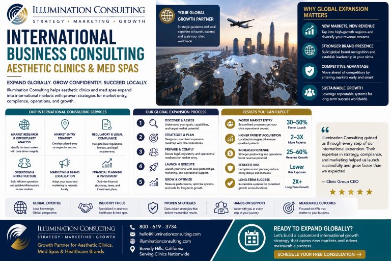International Business Consulting Aesthetic Clinics & Med Spas