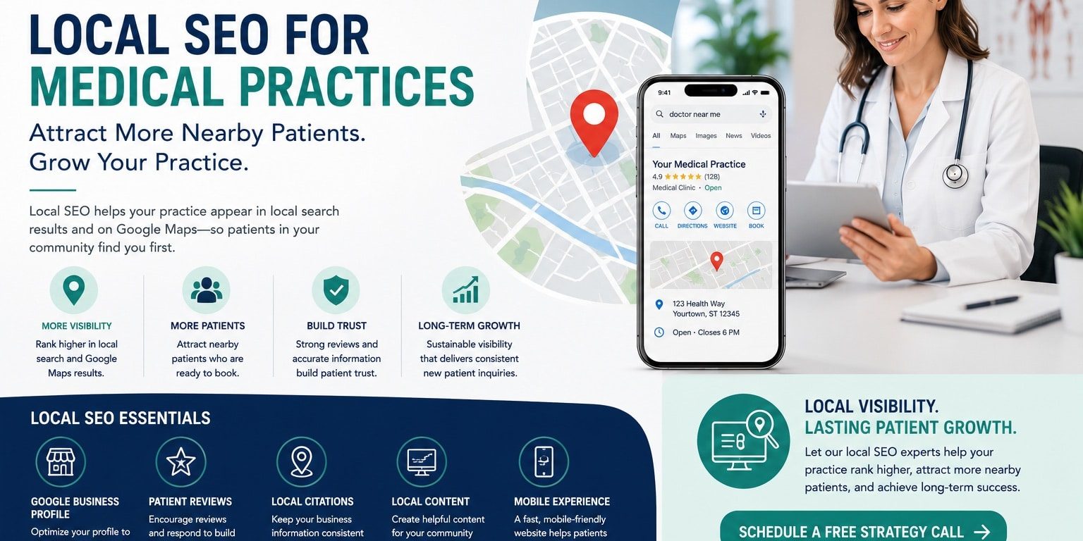 Local SEO for Medical Practices That Attract More Nearby Patients Local SEO for Medical Practices That Attract More Nearby Patients