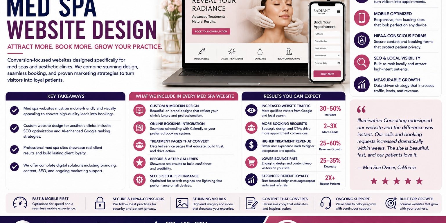 Med Spa Website Design Attract More Patients Med Spa Website Design Attract More Patients