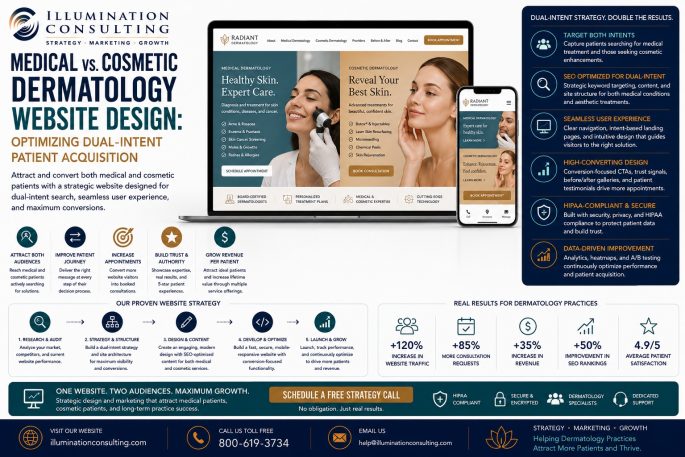 Medical vs. Cosmetic Dermatology Website Design Medical vs. Cosmetic Dermatology Website Design