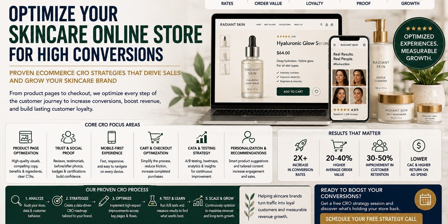 Optimize Your Skincare Online Store for High Conversions