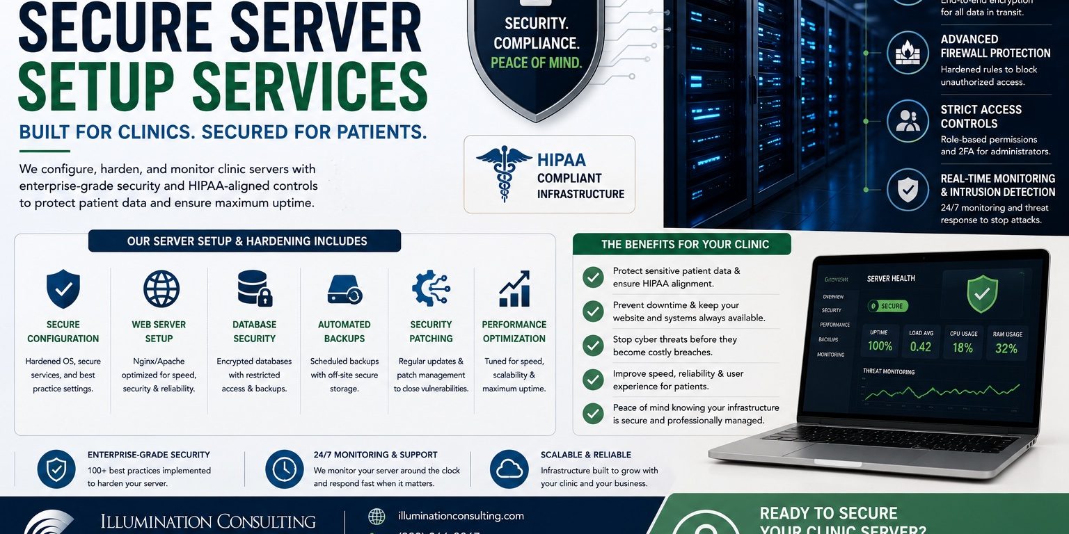 Server Setup Services Securing Your Clinic Server
