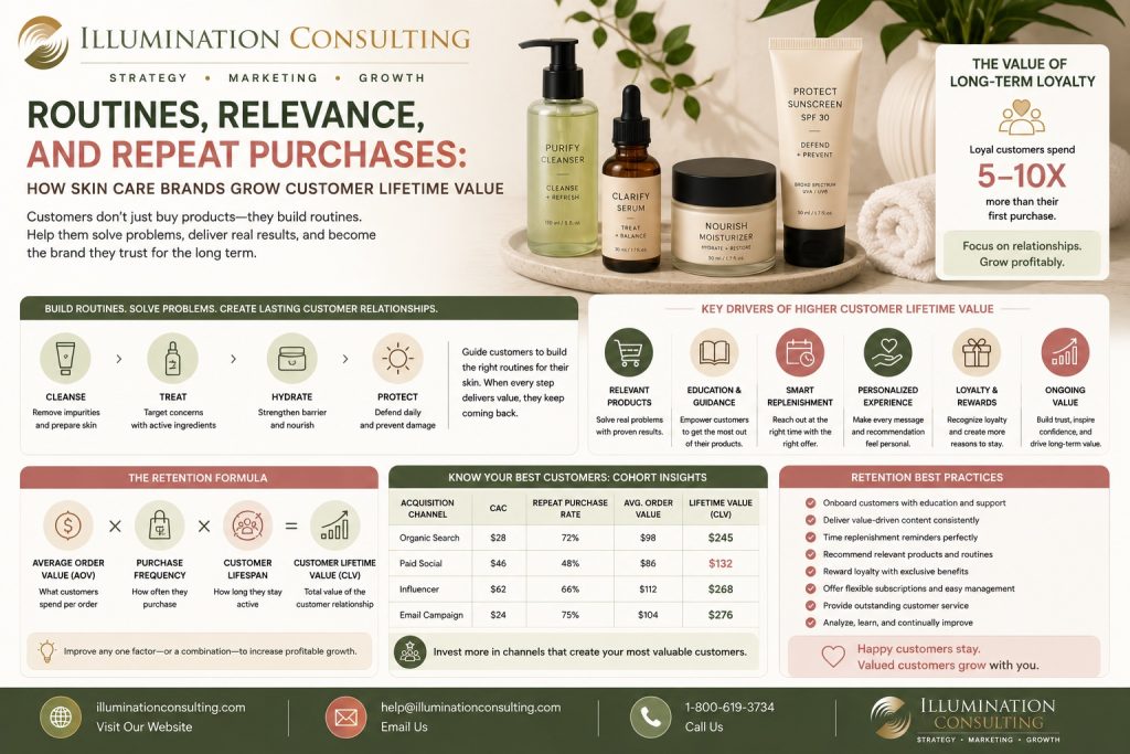 Skincare Brand Routines Relevance and Repeat Purchases