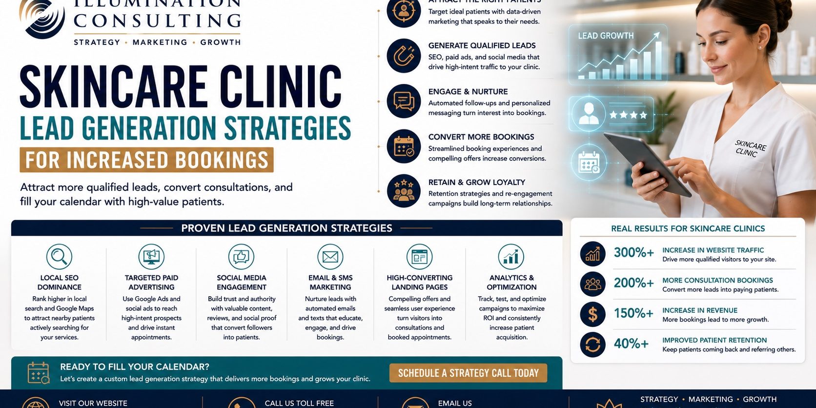 Skincare Clinic Lead Generation Strategies for Increased Bookings