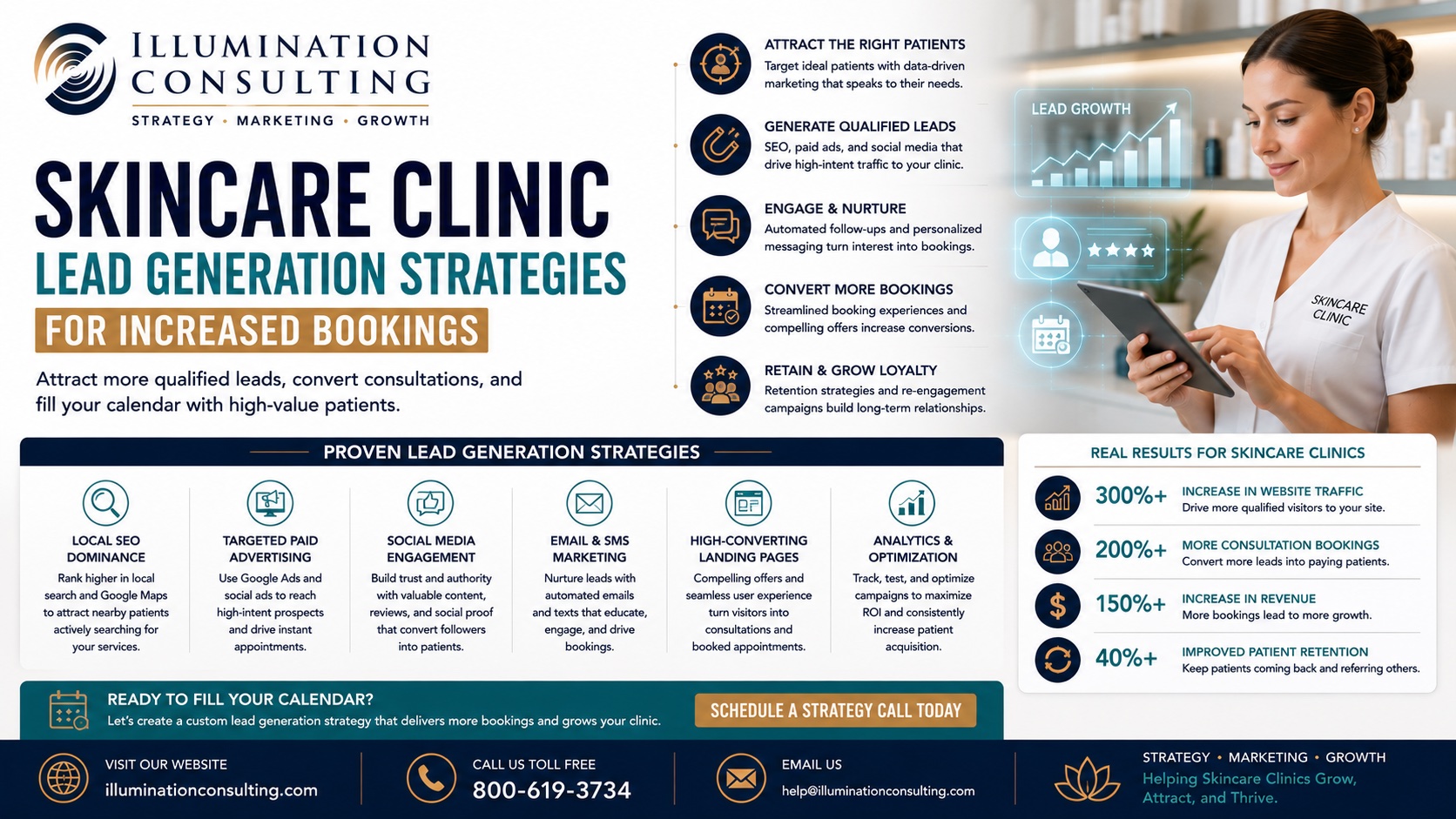 Skincare Clinic Lead Generation Strategies for Increased Bookings Skincare Clinic Lead Generation Strategies for Increased Bookings