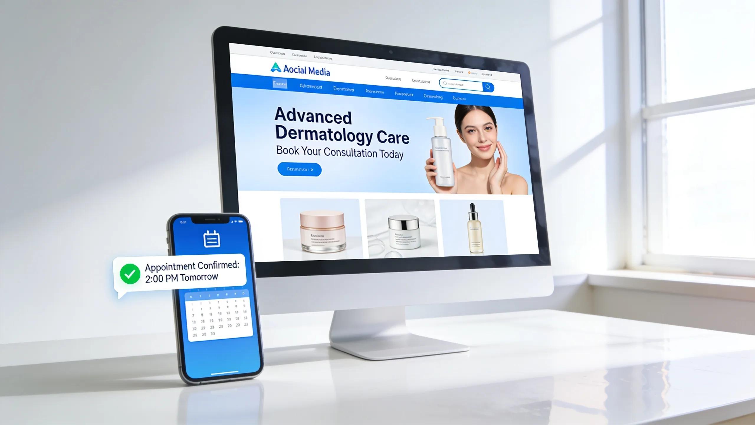 Digital marketing campaigns for lead generation in dermatology