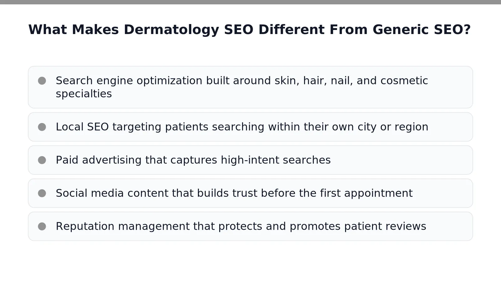 What Makes Dermatology SEO Different From Generic SEO